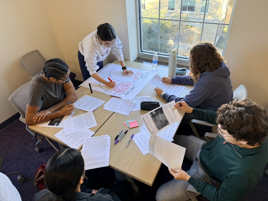 Students in gratitude class